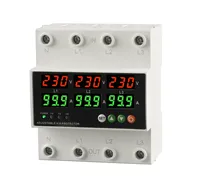 Protecteur automatique de surtension/sous-tension pour usage commercial, 40A 63A 220V monophasé AC réglable