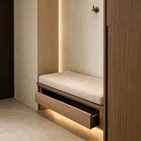 Meuble à chaussures élégant et moderne sur pied avec espace de rangement dissimulé pour salon, mobilier de maison
