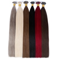 Extensions de cheveux Remy à cuticules alignées, double épaisseur, cheveux russes lisses, pointe nano