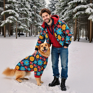 Joymay, chaquetas personalizadas de lujo para perros, acogedora y cálida chaqueta universitaria de invierno, todas las razas, tela impermeable con estampado de poliéster, <span class=keywords><strong>Verano</strong></span> - Product Image 2