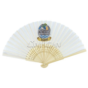 Atacado 21cm Portátil Bambu Folding Mão Fan Logotipo Personalizado Presente Do Casamento Pintado Decoração Disponível - Product Image 3