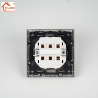 Les prises électriques à la mode et les interrupteurs muraux EU sont dotés d'un design européen et sont livrés avec des voyants lumineux pour la conception de la maison