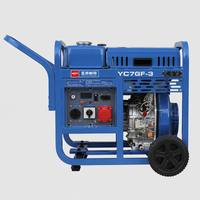 Générateur diesel silencieux YC7GF-3 7 kW 50 Hz avec moteur 4 temps YC195FE, réservoir de carburant de 18 L, châssis ouvert, démarrage électrique