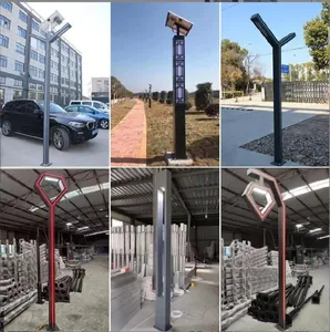 Lámpara <span class=keywords><strong>Solar</strong></span> LED DC IP65 para Exteriores, con Perfil de Aluminio, para Jardín, Plaza o Villa, Poste de 3M/3.5M - Product Image 6
