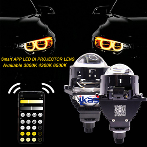 <span class=keywords><strong>Prix</strong></span> d'usine, lentilles de projecteur de 3 pouces, phares H4 H7 50W/60W 3000K 4300K 6500K haute puissance 9005 APP LED bi-projecteur - Product Image 3