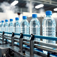 Línea Completa Llave en Mano, Máquina Automática de Llenado de Agua 3 en 1 de Alta Velocidad