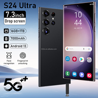 Teléfono Móvil Original S24 Ultra 5G de 7.3 Pulgadas con Android 13, 16GB+1TB, Pantalla HD, 108MP, Doble SIM, Español, 3G, 4G, 5G, para Juegos