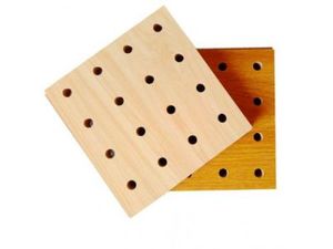 Panneaux acoustiques modernes en bois massif perforé de qualité supérieure pour plafond/mur, marché américain, haute absorption acoustique NRC 0.9, respectueux de l'environnement - Product Image 4