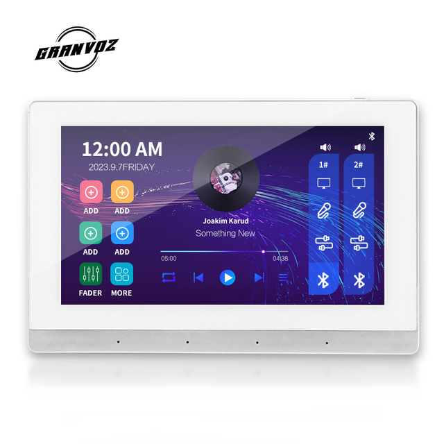 7inch Mini Smart Hifi Audio Amplifier Multiple Room Wireless in Wall Amplifier Warehouse WP7008 CA