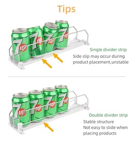 Réfrigérateur Soda peut organisateur poussoir automatique cuisine porte-bouteille d'eau supermarché boisson poussoir <span class=keywords><strong>tasse</strong></span> support de rangement - Product Image 5