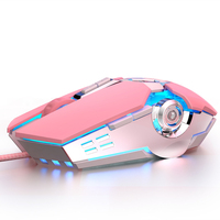Souris laser lumineuse filaire G3OS, accessoires de jeu pour ordinateur USB, 3200 DPI