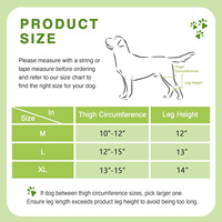 Attelle de soutien pour genou de chien, protection de la patte, stabilisateur articulaire de rééducation avec harnais pour la marche post-chirurgicale