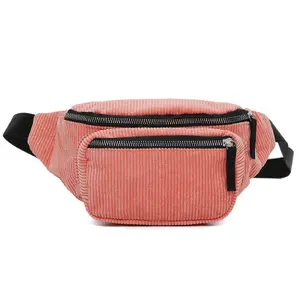 Roze Heuptasje Corduroy Heuptas Voor Meisjes, Dames Crossbody Heuptas Corduroy