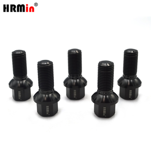 Vis de <span class=keywords><strong>moyeu</strong></span> de roue en titane HRMin Gr5 avec siège à bille, boulon en titane M14*1.5*28mm pour <span class=keywords><strong>voiture</strong></span> de course Mercedes-Benz - Product Image 3