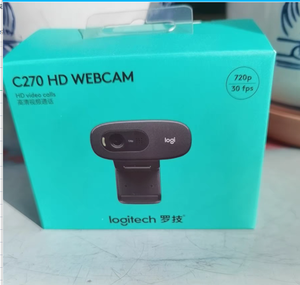 Cámara Web Logitech C270 HD Negra con Micrófono Integrado 720P para Oficina en Casa, Computadora de Escritorio, Portátil, USB, Mini Cámara - Product Image 1