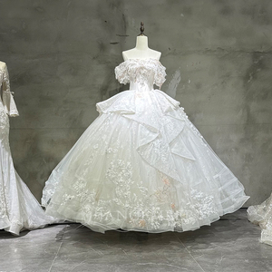 Wx98 Hermoso Vestido de Novia de Encaje con Hombros Descubiertos, Vestidos de Novia para Mujer Jancember - Product Image 2