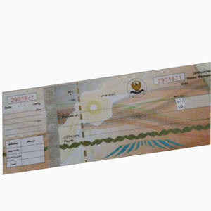 Impresión de papel de marca de agua, folleto de billete de holograma con hilo de perforación - Product Image 6