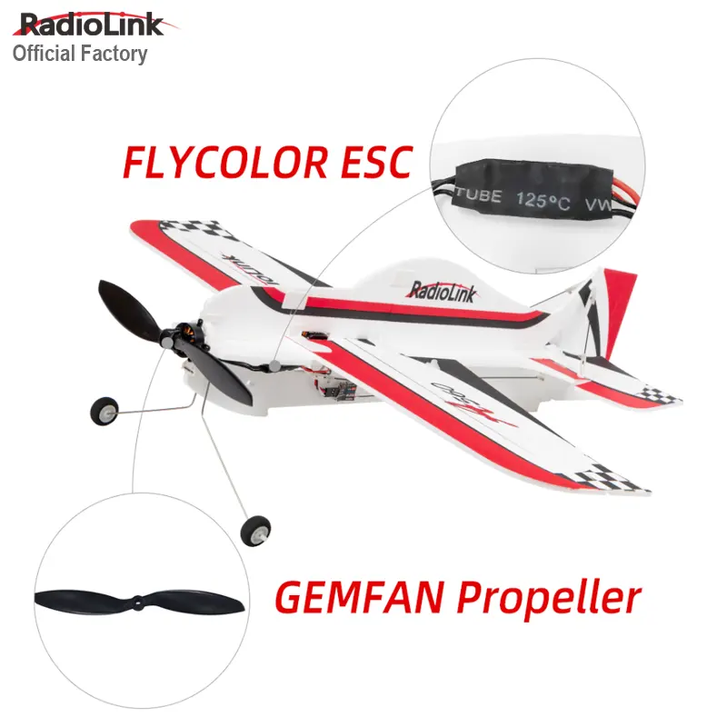 Radiolink A560 580mm Wingspan 3D Poly Fixed Wing RC Airplane Aircraft Drone Plane RTF 4KM For Beginner Trainer FPV Flying