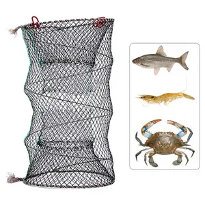 Folding Drop Landing Fishing Net Great Pier Harbour Pond Prawn Bait Crab  Shrimp