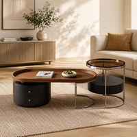 Table basse de luxe moderne, de haute qualité, spacieuse, écologique, en marbre, fonctionnelle, avec structure en bois durable, finition personnalisée, garantie un an