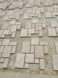 SH PIERRE Pierre Naturelle 602 Granit Stack Bond Français Motif Flammé Surface Machine Coupe Scié Bord Jardin Pavé Pavé - Product Image 2