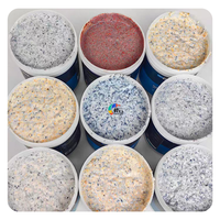 Peinture en résine liquide à base de pierre naturelle, couleur personnalisée, décorative, pierre lavée, peinture à un composant, résine intérieure, pierre lavée