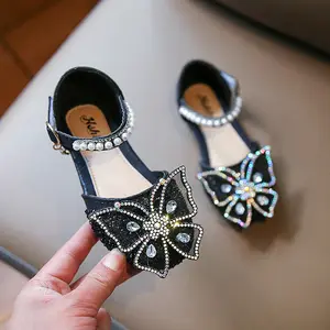 Conyson été Offre Spéciale mode coréenne enfant en bas âge taille 21-35 enfants bébé papillon paillettes chaussures enfants filles briller chaussures de danse