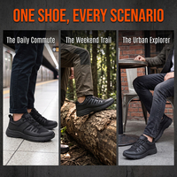 Chaussures de travail légères imperméables avec logo personnalisé OEM, résistantes aux perforations, tige en KPU, antidérapantes, chaussures d'entraînement pour hommes, chaussures de sécurité