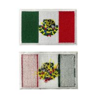 Patchs thermocollants drapeau du Mexique en stock, badges décoratifs pour vêtements, chapeaux et sacs