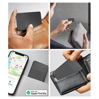 Traceur de portefeuille rechargeable pour iOS et Android, localisateur de cartes et de clés, carte intelligente anti-perte ultra-mince