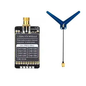 משדר וידאו 1.3G 1.2G 8CH 800MW אודיו וידאו FPV מקלט מקלט מודול 7-36V עבור RC FPV לטווח ארוך