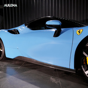 OEM phong cách khô Carbon ngine khoang phía sau Spoiler khuếch tán bên váy phía trước cánh đuôi Splitter mui xe Trims cho Ferrari sf90 - Product Image 4