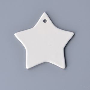 Ornements <span class=keywords><strong>de</strong></span> Noël en céramique étoilée <span class=keywords><strong>de</strong></span> haute qualité, émaillés, non revêtus, élégants, pour les fêtes, vente en gros, ornements brillants - Product Image 3