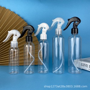 Plastic Spray <b>Bottle</b> 250ml Round Shoulder Fine Mist Transparent For General Packaging With Logo Printing Option - Product Image 3