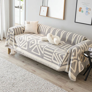 Cubierta geométrica de vida moderna de tres <span class=keywords><strong>asientos</strong></span>, duradera, gruesa, en forma de L, Chenille, antideslizante, asiento de felpa sólido, cubierta de tela de nuevo diseño - Product Image 1