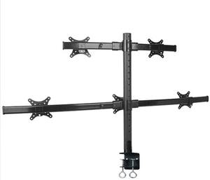 Support de moniteur d'ordinateur portable de pince de bras de cinq moniteurs avec support de bras d'écran de bureau de gamme de 10 ''-27'' avec support de supports de TV de Base verrouillée - Product Image 2