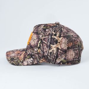 Casquette Snapback 5 Panneaux Non Structurée avec Logo Brodé 3D Personnalisé, Design Entièrement Imprimé, en Coton, pour le Sport et la Course à Pied - Product Image 4