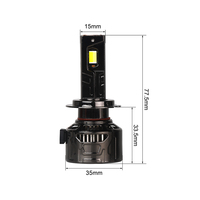 Remplacement de l'ampoule de phare LED H7, double couleur, lumière 3000k-8000k, mise à niveau de l'éclairage de votre voiture
