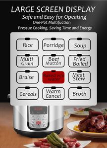 Cuisinière électrique multifonction à bas prix, cuisinière intelligente instantanée, cuiseur à riz numérique, cuiseur intelligent en acier inoxydable - Product Image 4