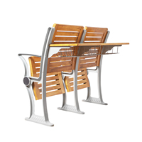 Mobilier scolaire pliable bibliothèque escabeau chaise moderne en bois salle de classe chaise avec table arrière