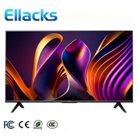 TV LED LCD Android 15 Smart 4K UHD Baru 32 40 43 50 55 65 75 85 98 Inch BT WiFi Nirkabel Layar Datar Televisi Rumah Hotel