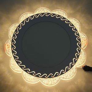 Mới nhất thiết kế vòng lõm kép màu LED bảng điều chỉnh ánh sáng màu xanh trắng đôi màu LED bảng điều chỉnh 3 + 3W - Product Image 3