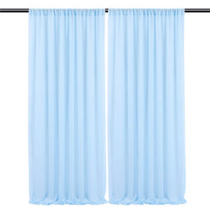 Drappo trasparente in Chiffon nuziale in stock, drappi personalizzati con sfondo bianco per matrimonio in prato - Product Image 5