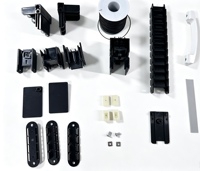 Moustiquaire plissée rétractable en alliage d'aluminium anti-moustiques, filet de sécurité pliable pour fenêtre et porte coulissante, durable
