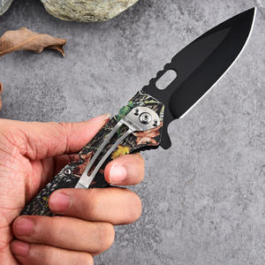 माननीरी बड़े आकार के उपयोगिता चाकू आउटडोर शिविर सभी स्टील हैंडल लॉकलेस फोल्डिंग 3 डी प्रिंटिंग चाकू जेब चाकू - Product Image 4