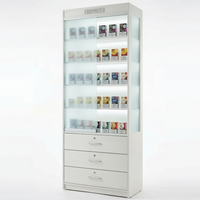 Présentoir de parfums personnalisé avec logo et éclairage LED, étagères de présentation pour magasin de cosmétiques, supermarché