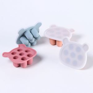 Caja de silicona para alimentos complementarios de bebé, molde para hornear y triturar arroz, molde para hornear al vapor con rejilla para hielo, apto para contacto con alimentos - Product Image 4