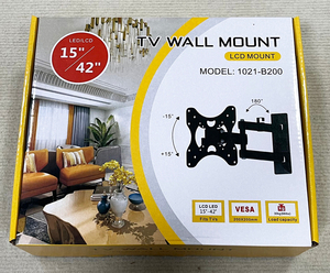 Support mural pour téléviseur à mouvement complet 180° °   Rotation ±15° °   Support mural inclinable pour téléviseur 26-55 pouces 30 kg VESA 400x400 mm <span class=keywords><strong>Bras</strong></span> en acier laminé à froid - Product Image 5