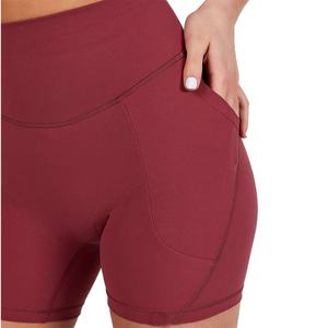 Custom High Waisted Ladies Fitness Workout Gym Shorts Design <b>Tights</b> Womens Sports Yoga Shorts - Product Image 6