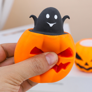Yaratıcı dekompresyon komik cadılar bayramı iskelet hayalet kabak Pop up sıkmak fincan Fidget oyuncak dinozor çocuklar için tutam oyuncak - Product Image 4